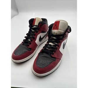SNEAKERS SHOES Jordan 1 Mid Chicago Black Toe Size 10.5